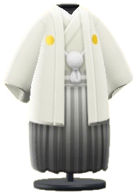 ACNH - White Hakama with Crest Image