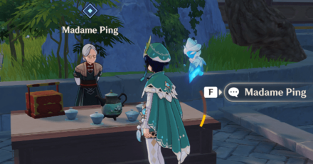 Genshin - Talk to Madame Ping and unlock the Serenitea Pot
