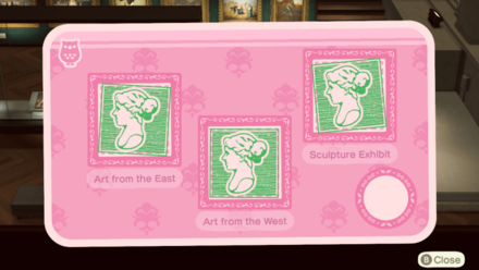 ACNH - Art Gallery Stamps