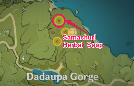 Genshin Impact - Samachurl Herbal Soup Location