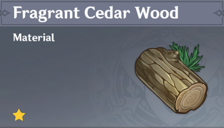 Genshin Impact - How to Get Fragrant Cedar Wood and Effects