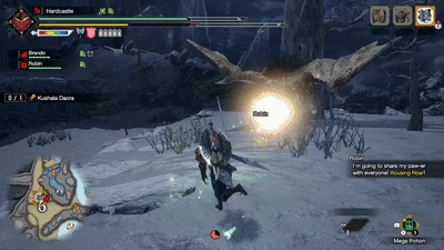 MH Rise - Kushala Daora Running Dash Attack