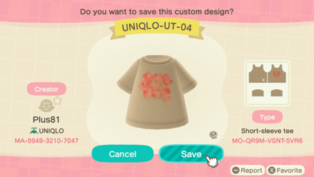 ACNH - Uniqlo Men - UT04