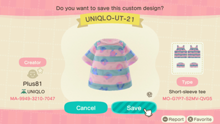 ACNH - Uniqlo Baby - UT21