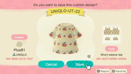 ACNH - Uniqlo Baby - UT22