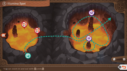 New Pokemon Snap - Volcarona Map Location