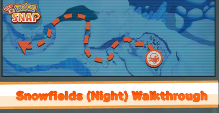 New Pokemon Snap - Snowfields (Night) Walkthrough: List of Pokemon and How to Unlock