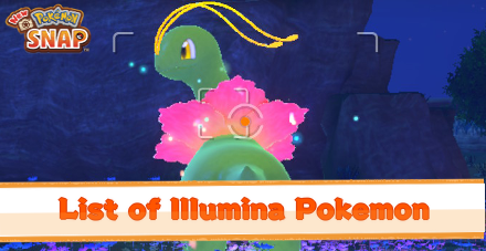 New Pokemon Snap - List of Illumina Pokemon