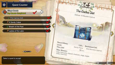 Monster Hunter Rise - The Cactus Diet Village Quest.jpg