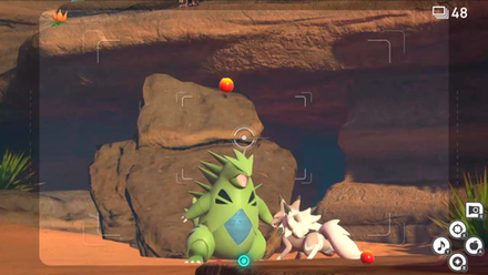 Lead Lycanroc to Tyranitar using Fluffruit.png