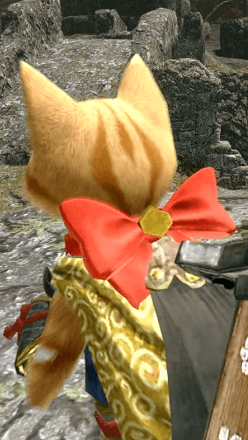 MH Rise - Bow Collar layered armor piece (Palico)