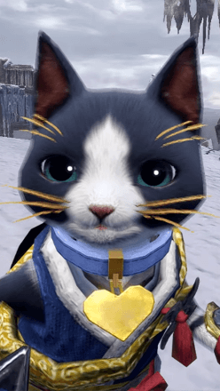 MH Rise - Heart Collar layered armor piece (Palico)