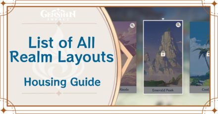 List of Realm Layouts | Serenitea Pot Realms Guide | Genshin 