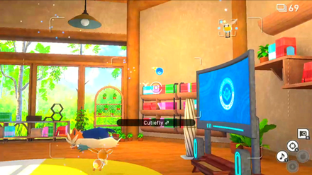 Throw Illumina Orbs at Eevee and the Cutiefly until Eevee Chases Them.png