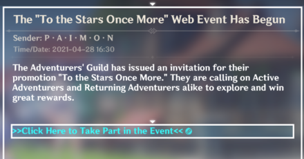 Genshin - To the Stars Once More Mail