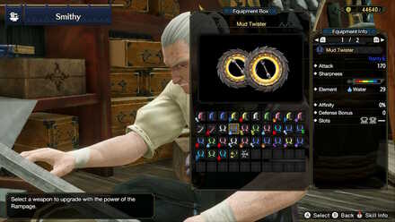 Rampage Weapon Selection Choices