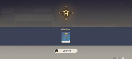 Genshin - Instantly Finish Furniture Creation with Vial of Adeptal Speed