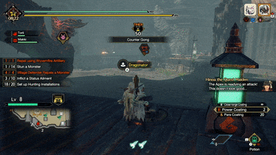 Monster Hunter Rise - Apex Diablos Arena Rush First Dash