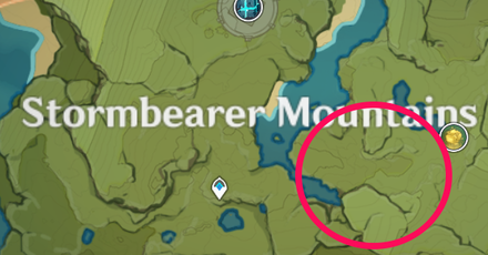 Genshin - Birch Wood Location Stormbearer Mountains