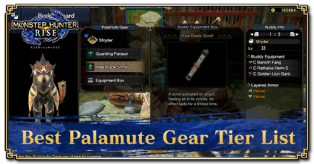 Best Palamute Support Type and Equipped Moves Banner
