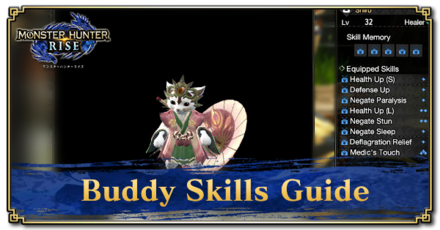 Palico and Palamute Buddy Skills Guide