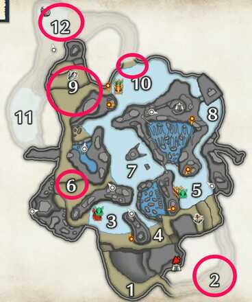 Monster Hunter Rise - Baggi Locations Frost Islands