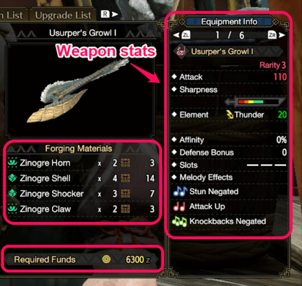 materials and zenny needed to craft weapon.png