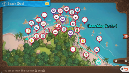 New Pokemon Snap - Beach (Day) Alternate Route Map