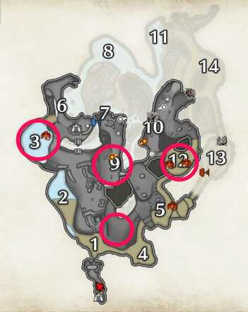 Monster Hunter Rise - Remobra Location Lava Caverns Upper Area