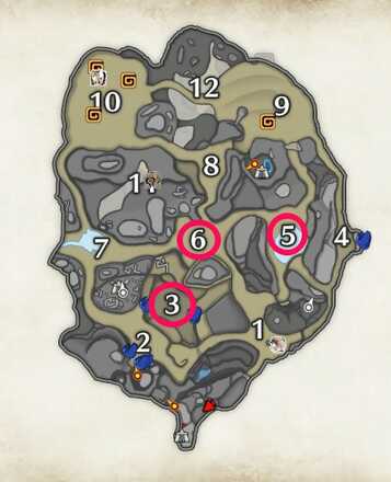 Monster Hunter Rise - Kestodon Locations Sandy Plains Upper Area
