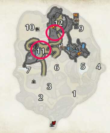 Monster Hunter Rise - Kestodon Locations Sandy Plains Underground