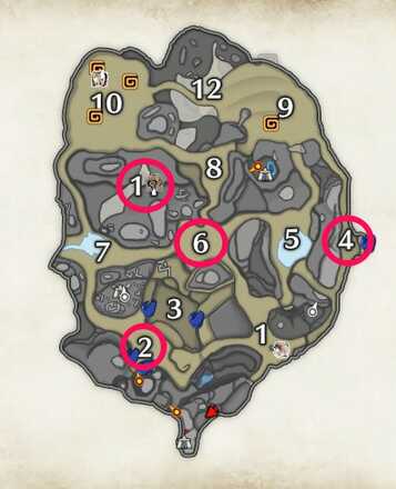 Monster Hunter Rise - Jaggi Location Sandy Plains Map Upper.jpg