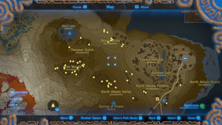 BotW - How to Farm Zapshrooms - North Akkala Region