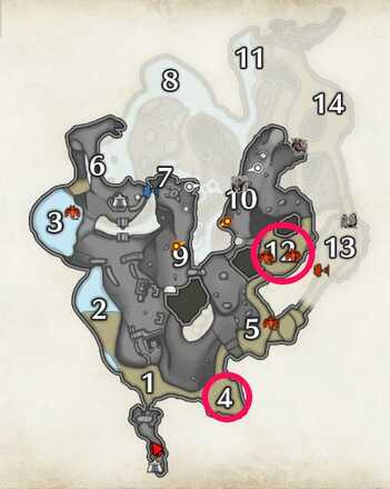 Monster Hunter Rise - Rachnoid Location Lava Cavers Upper Area