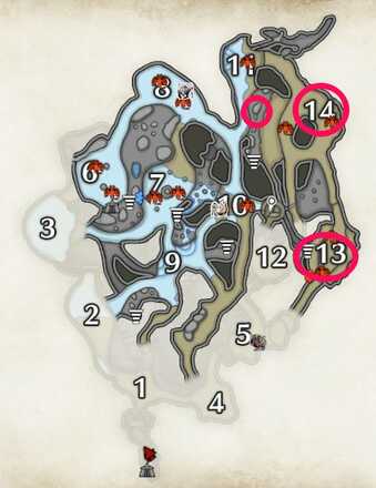 Monster Hunter Rise - Rachnoid Location Lava Caverns Lower Area