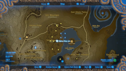 BotW - How to Farm Razorshrooms - Torin Wetland.png