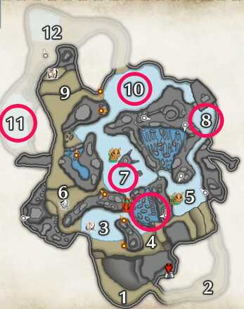 Monster Hunter Rise - Zamite Location Frost Islands