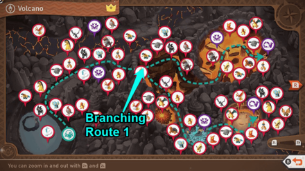 New Pokemon Snap - Volcano Alternate Route Map