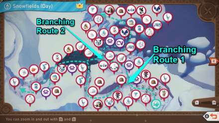 New Pokemon Snap - Snowfields (Day) Alternate Routes