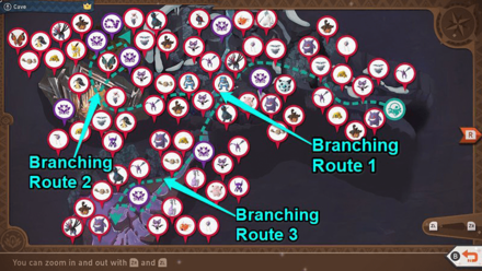 New Pokemon Snap - Cave Alternate Routes Map
