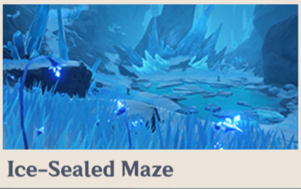 Genshin - Windtrace Map - Ice-Sealed Maze