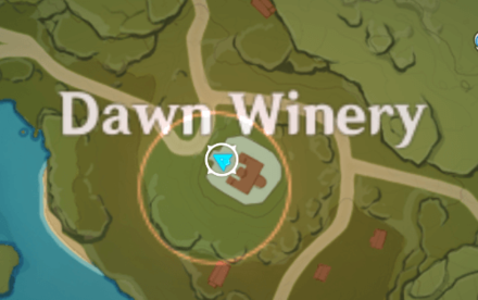 Genshin - Winery Confrontation Map Location