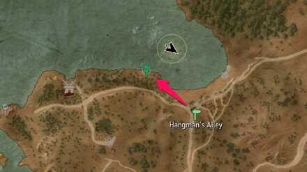 Quest location on map