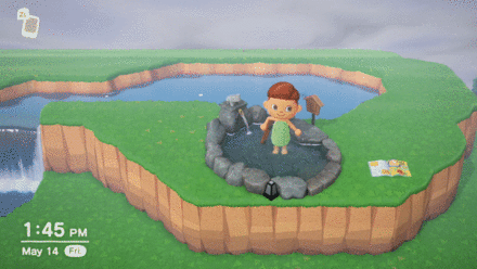 ACNH - How to Get Out of Baths and Pools - Walk Out