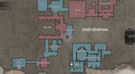 Resident Evil Village Courtyard Key Map