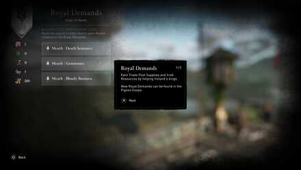 War Efforts - Royal Demands