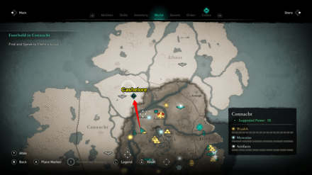 Foothold in Connacht - Find and Speak to Flann