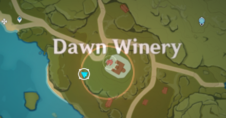 Genshin - Dawn Winery Hiding Spot 2 Map