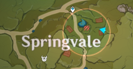 Genshin - Springvale Hiding Spot 1 Map