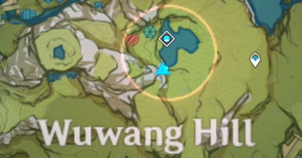 Genshin - Wuwang Hill Spot 1 Map